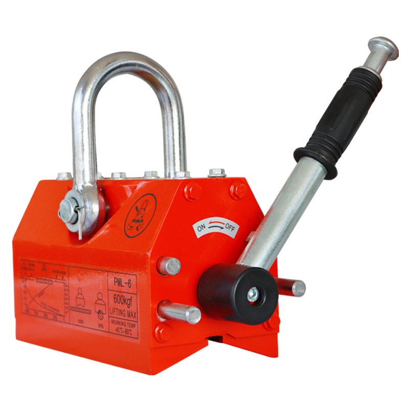 Magnetic Lifter Permanent Crane Hoist 600Kg - Kondisi Baru 600kg Crane Magnetik Baja