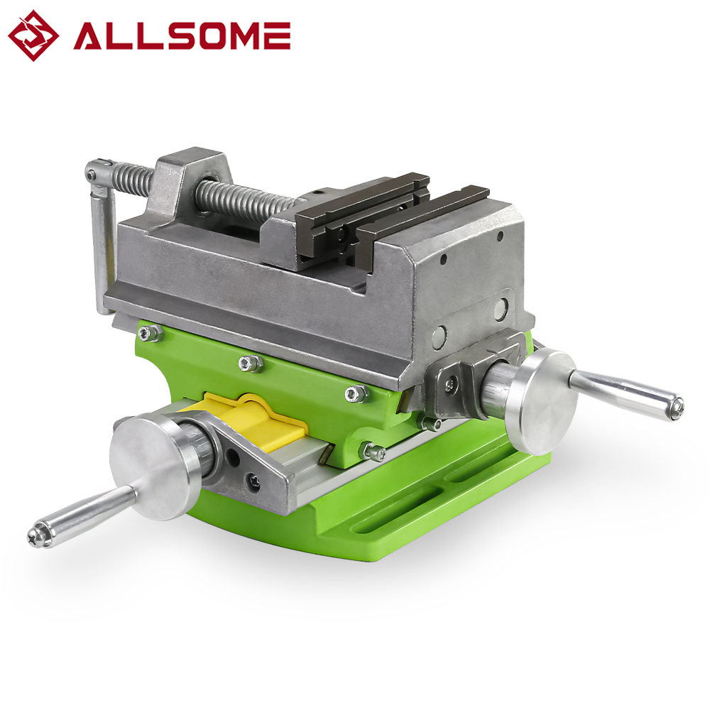 Cross Slide Vise Table Bench Drill Press - Ragum Bor dengan Rel Silang, Ragum