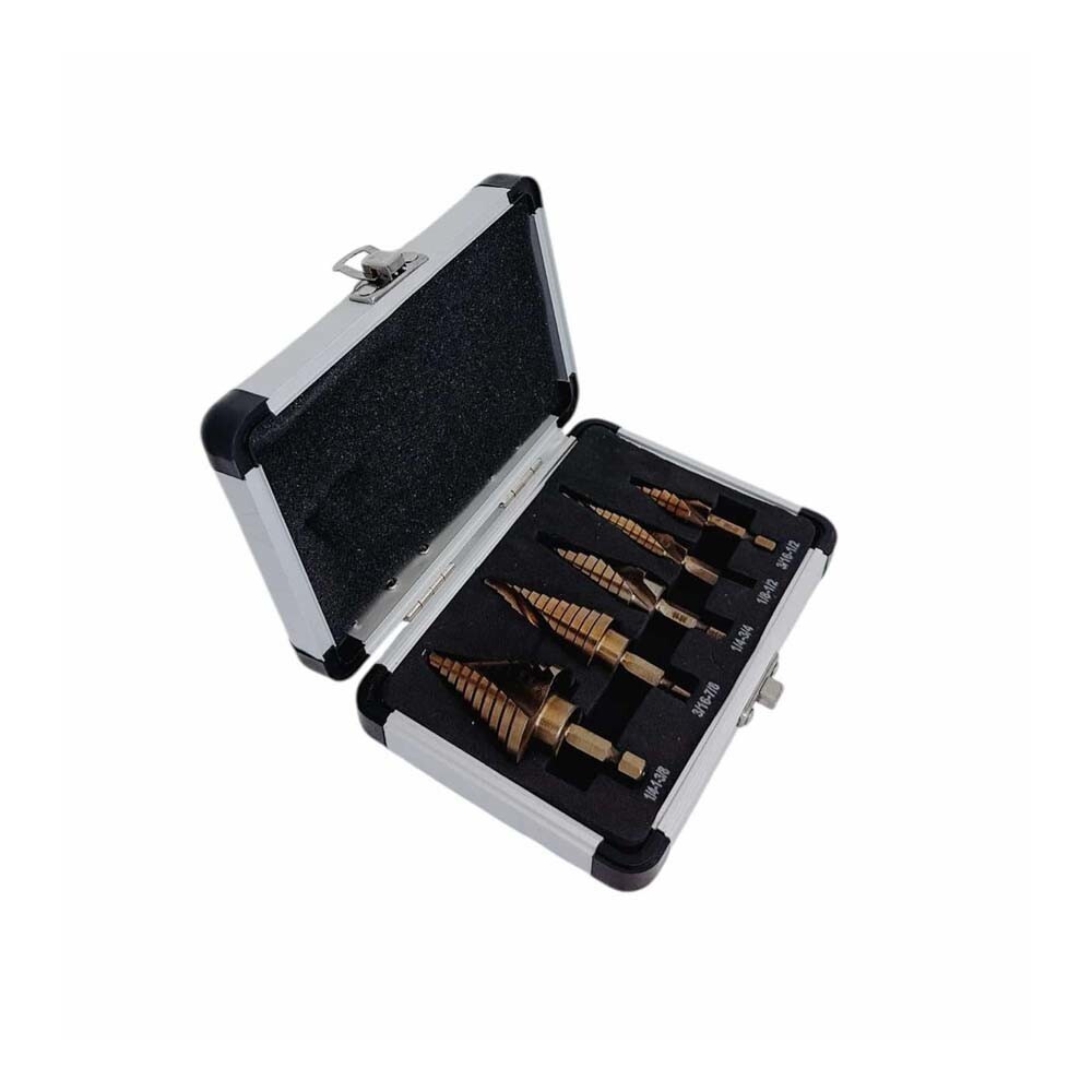 Set 5 Mata Bor, Baja Kobalt, A - Step Drill Bit Set Titanium Hss Cobalt ulasan dan harga