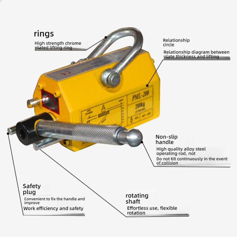 Pengangkat Magnet Permanen Baj - Magnetic Lifter Permanent Crane Hoist 600Kg ulasan dan harga
