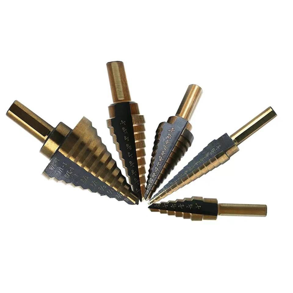 Set Mata Bor Step Drill 5pcs H - Step Drill Bit Set Titanium Hss Cobalt ulasan dan harga
