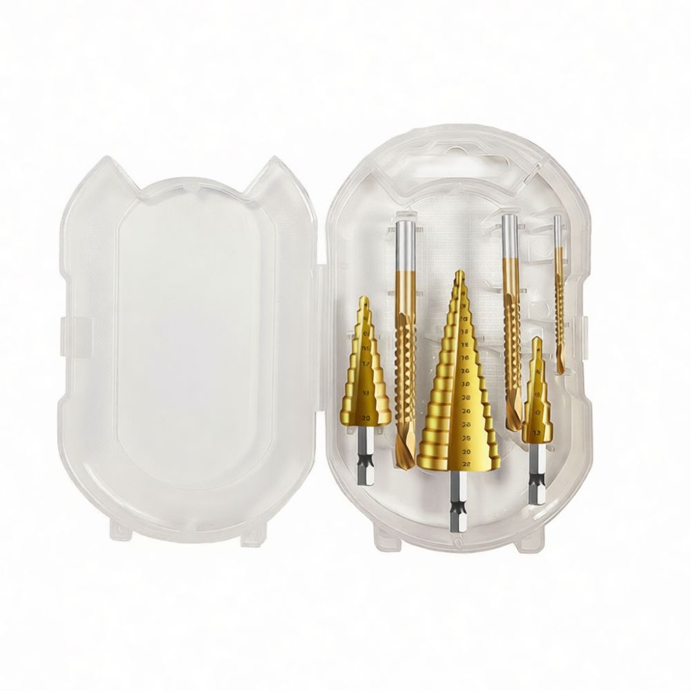 Set Mata Bor Bertingkat dengan - Step Drill Bit Set Titanium Hss Cobalt ulasan dan harga