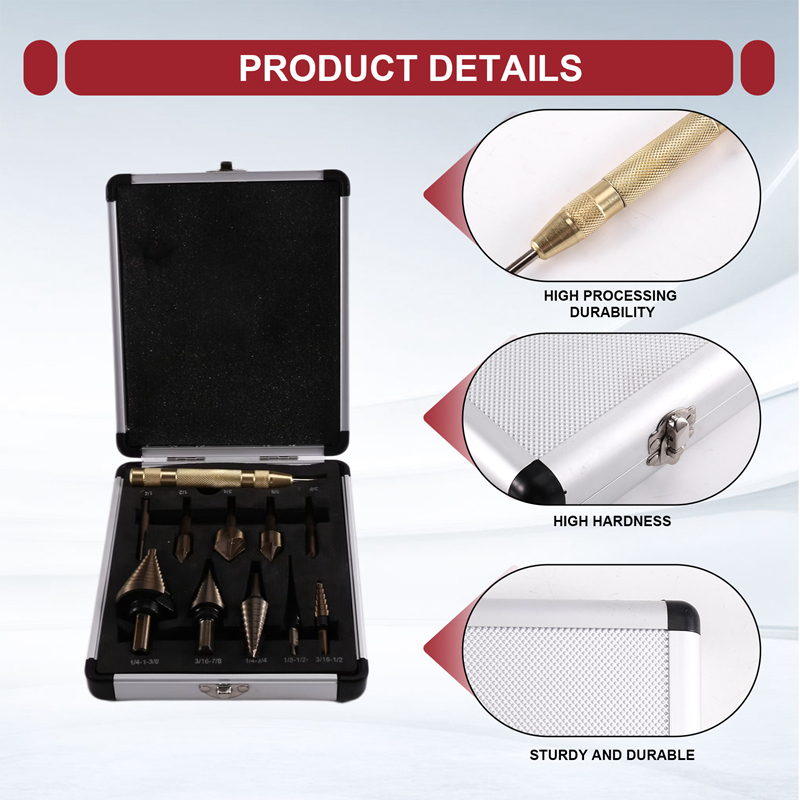 Set Mata Bor Bertingkat A23T & - Step Drill Bit Set Titanium Hss Cobalt ulasan dan harga