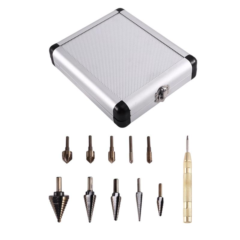 Set Mata Bor Bertingkat A23T & - Step Drill Bit Set Titanium Hss Cobalt ulasan dan harga