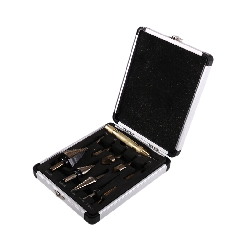 Set Mata Bor Bertingkat A23T & - Step Drill Bit Set Titanium Hss Cobalt ulasan dan harga