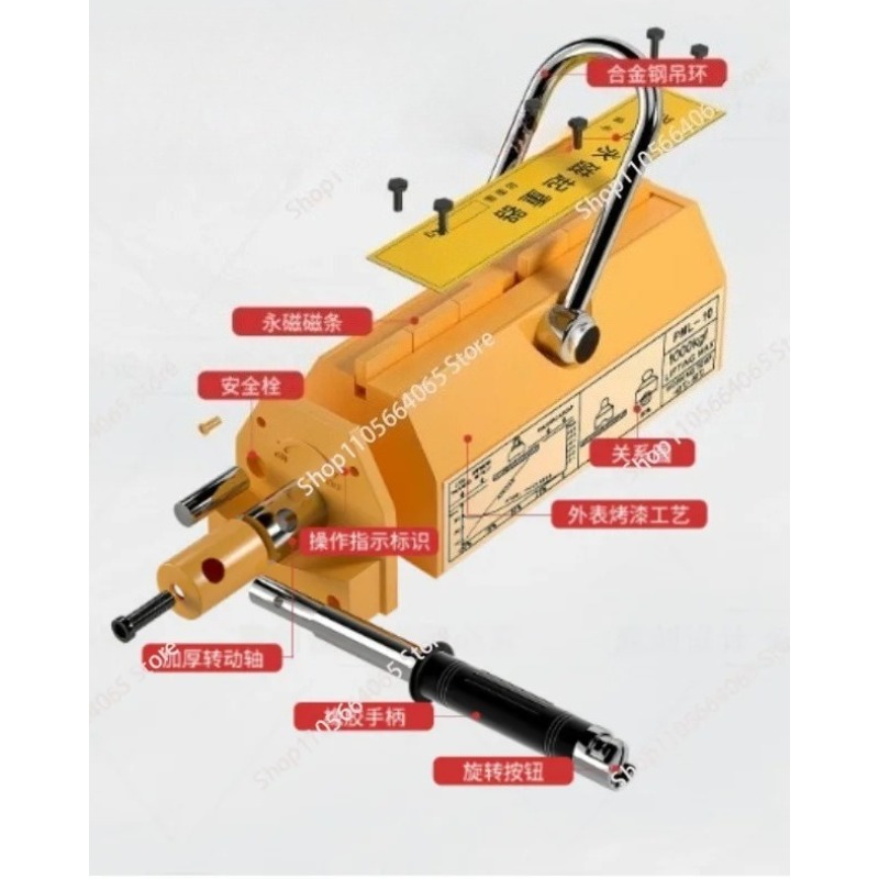 Pengangkat Magnet Permanen Baj - Magnetic Lifter Permanent Crane Hoist 600Kg ulasan dan harga