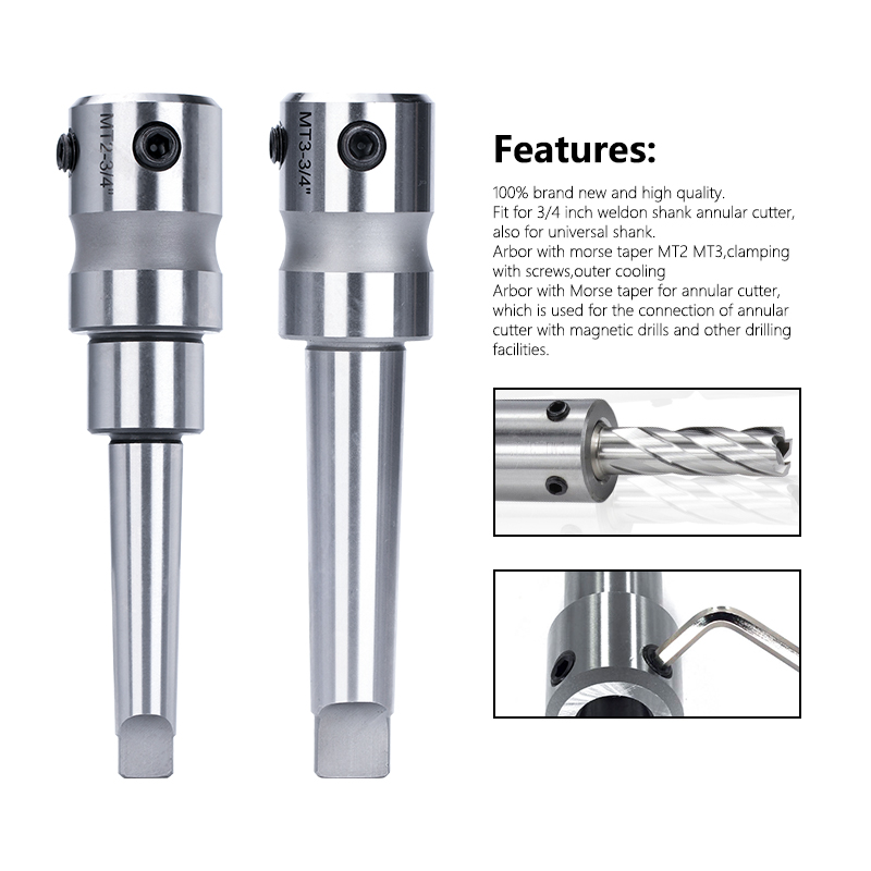 XCAN Morse Taper Arbor MT2/MT3 - Annular Cutter Arbor Morse Taper Mt2 Mt3 ulasan dan harga