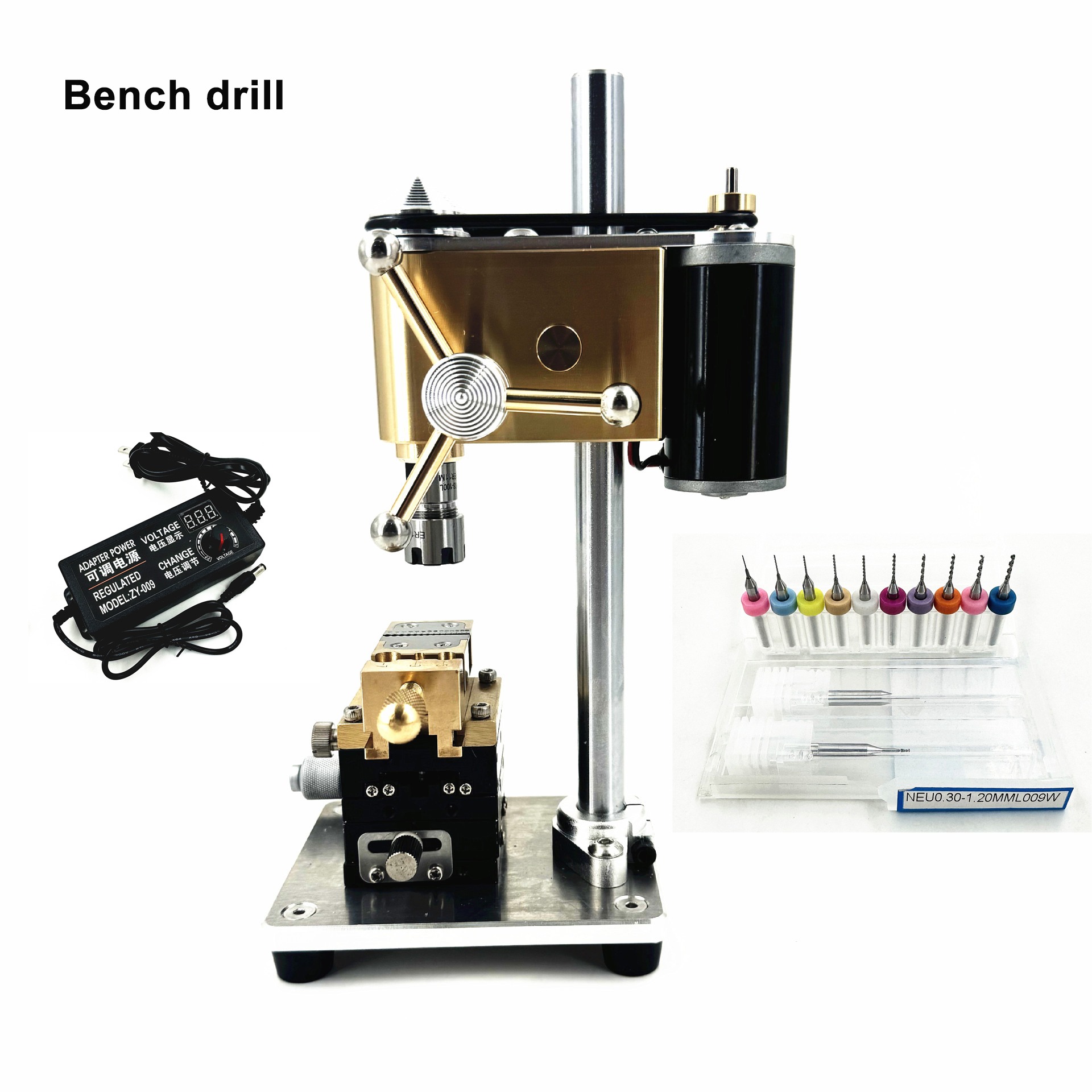 Mesin Bor Mini Presisi dengan  - Benchtop Drill Press Mini Variable Speed ulasan dan harga