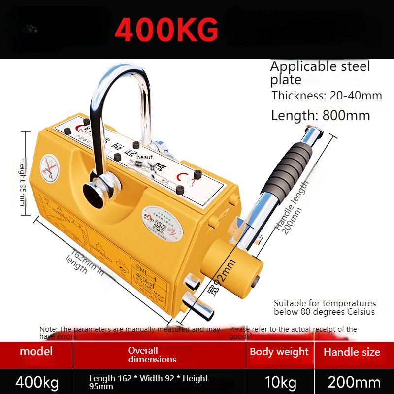 Pengangkat Magnet Permanen Baj - Magnetic Lifter Permanent Crane Hoist 600Kg ulasan dan harga