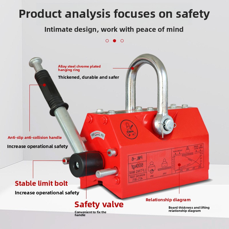 Kondisi Baru 600kg Crane Magne - Magnetic Lifter Permanent Crane Hoist 600Kg ulasan dan harga
