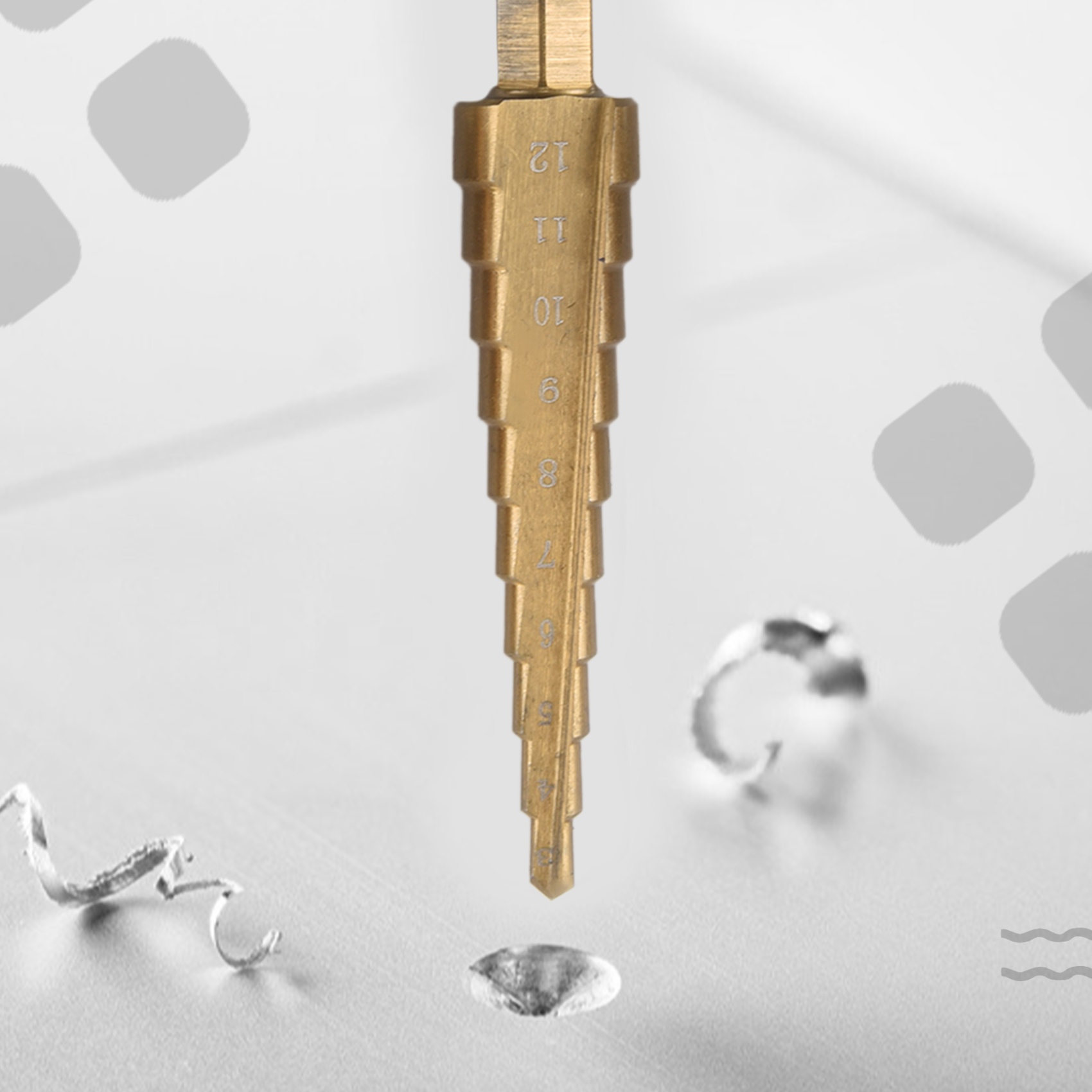 Set Mata Bor Kerucut Bertingka - Step Drill Bit Set Titanium Hss Cobalt ulasan dan harga