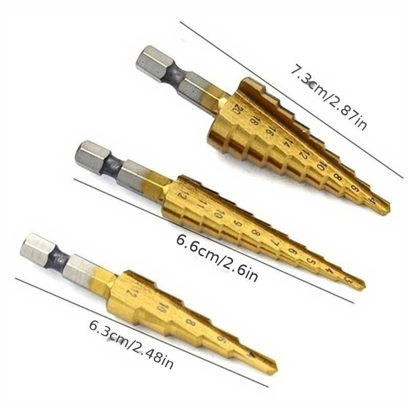 Set Mata Bor Tangga HSS Kobalt - Step Drill Bit Set Titanium Hss Cobalt ulasan dan harga