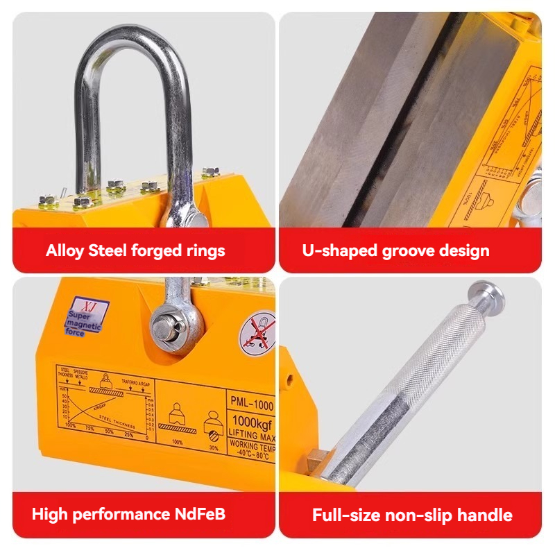 Pengangkat Magnet Permanen 100 - Magnetic Lifter Permanent Crane Hoist 600Kg ulasan dan harga